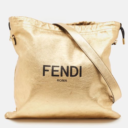 Leather Logo Drawstring Shoulder Bag - Fendi - Modalova