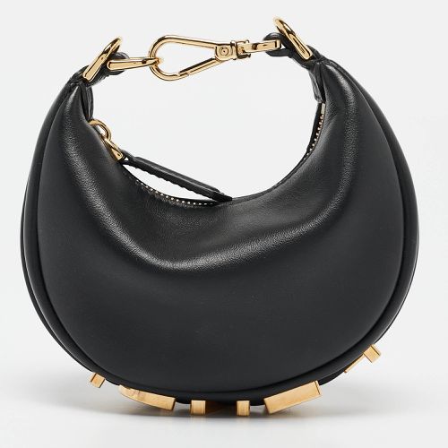 Leather Nano graphy Hobo - Fendi - Modalova