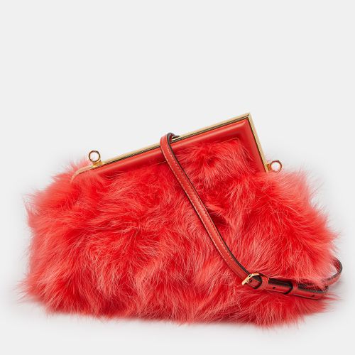 For Fur and Leather Small First Clutch - Fendi - Modalova