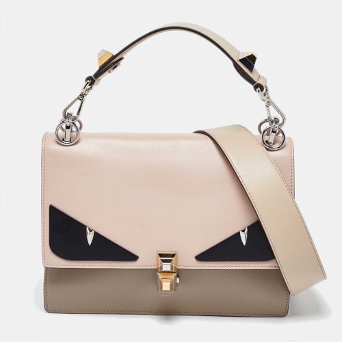 Leather Medium Eye Detail Kan I Top Handle Bag - Fendi - Modalova