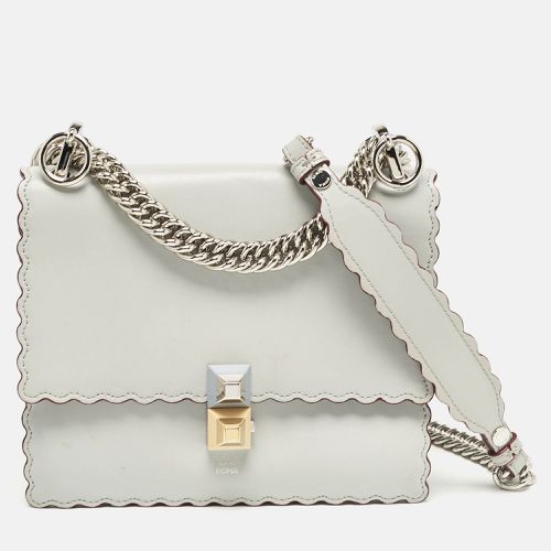 Pale Leather Mini Scalloped Kan I Shoulder Bag - Fendi - Modalova