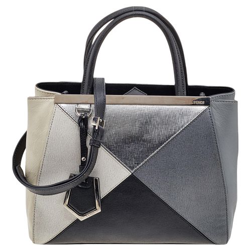 Leather Mini Geometric 2jours Tote - Fendi - Modalova