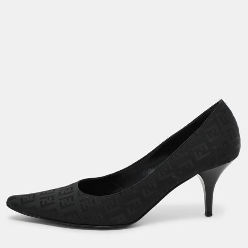 FF Canvas Pointed Toe Pumps Size 38.5 - Fendi - Modalova