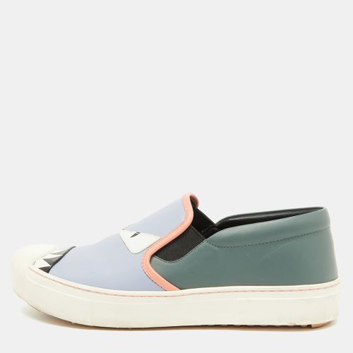 Leather Monster Slip On Sneakers Size 38 - Fendi - Modalova