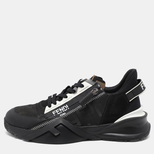 Mesh and Leather Flow Low Top Sneakers Size 39 - Fendi - Modalova