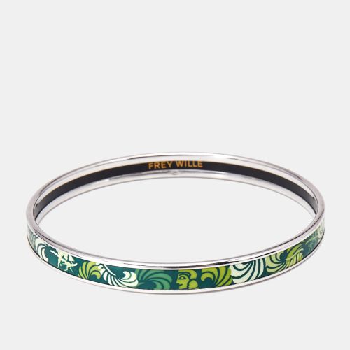 Fire Enamel Silver Tone Ultra Bangle Bracelet - Frey Wille - Modalova