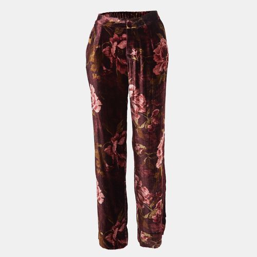 Floral Print Velvet Pants M - F.R.S For Restless Sleepers - Modalova