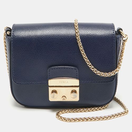 Leather Mini Metropolis Chain Crossbody Bag - Furla - Modalova