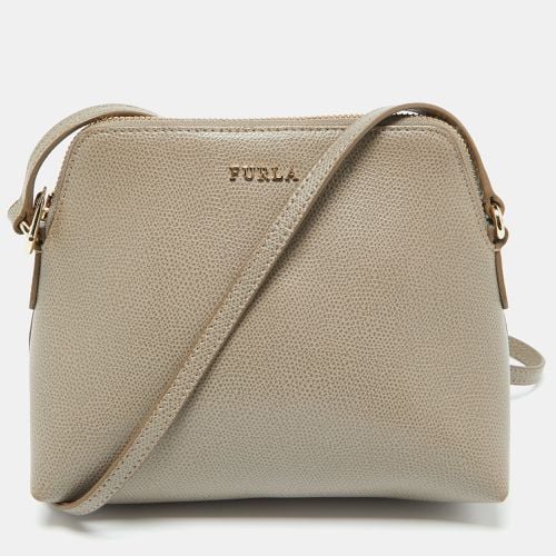 Taupe Leather Camelia Crossbody Bag - Furla - Modalova