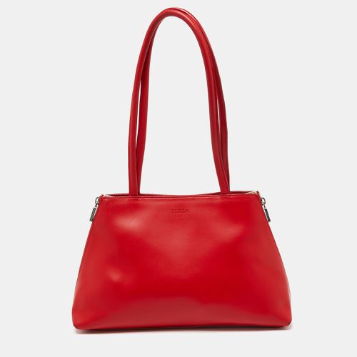 Furla Red Leather Shoulder Bag - Furla - Modalova