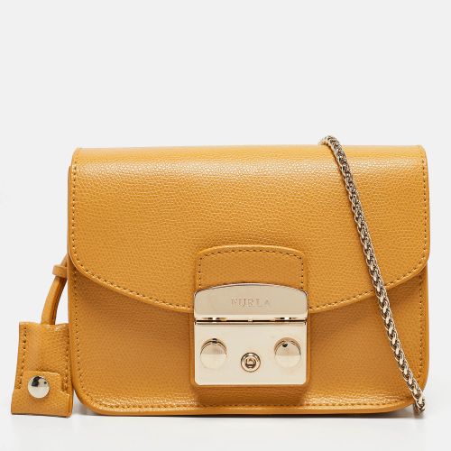 Leather Mini Metropolis Chain Crossbody Bag - Furla - Modalova