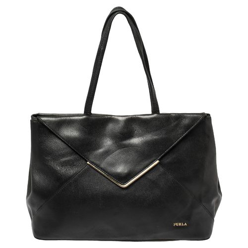 Furla Black Leather Kelis Tote - Furla - Modalova