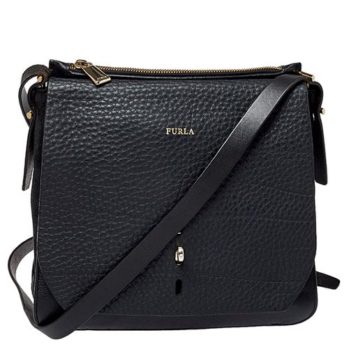 Leather and Suede Messenger Bag - Furla - Modalova