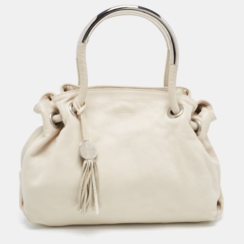 Off Leather Metal Handle Bag - Furla - Modalova