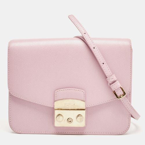 Lilac Leather Metropolis Shoulder Bag - Furla - Modalova