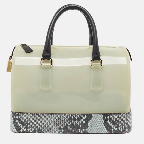 Light Python Embossed and Rubber Candy Satchel - Furla - Modalova