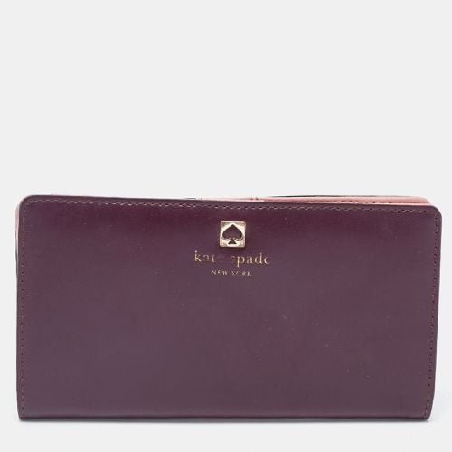 Pink Leather Adel Bifold Wallet - Kate Spade - Modalova