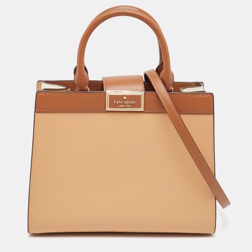 Beige Leather Reegan Colorblock Tote - Kate Spade - Modalova