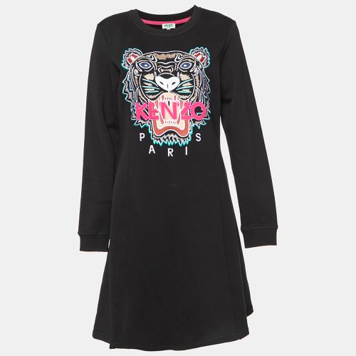 Cotton Tiger Embroidered Sweater Dress L - Kenzo - Modalova