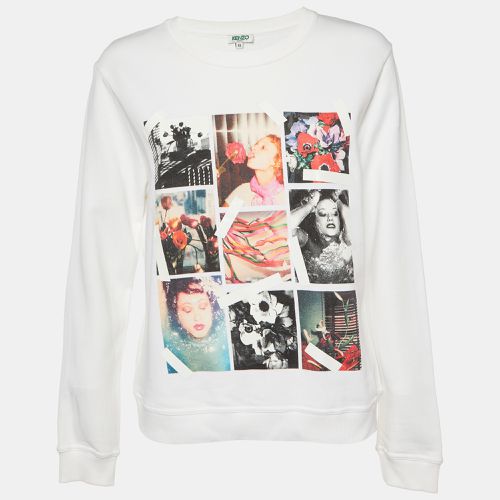 Photo Collage Print Cotton Crew Neck Sweatshirt XL - Kenzo - Modalova