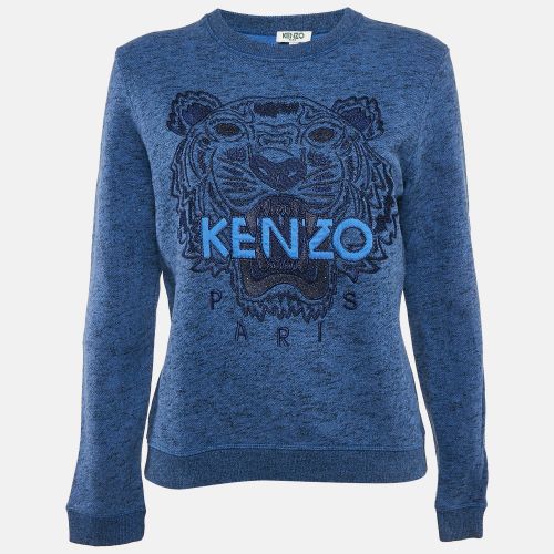 Tiger Lurex Embroidery Crew Neck Sweatshirt L - Kenzo - Modalova