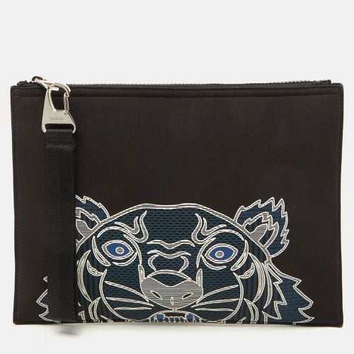 Fabric Tiger Print Flat Zip Pouch - Kenzo - Modalova