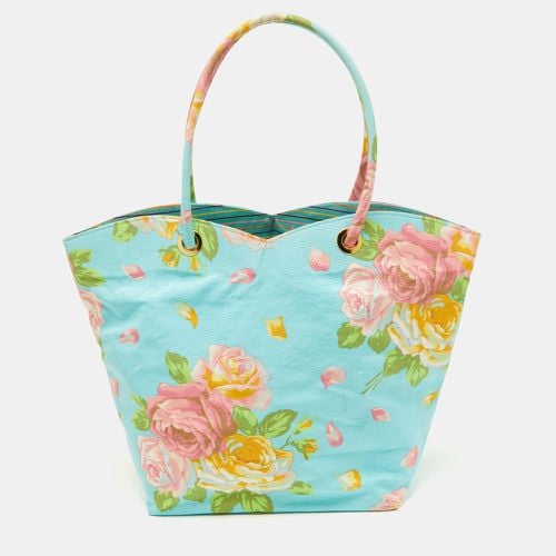 Floral Print Canvas Open Tote - Kenzo - Modalova