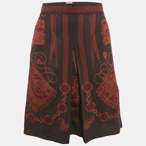 Hermès Les Tambour Drum Print Silk Short Skirt M - Hermes - Modalova