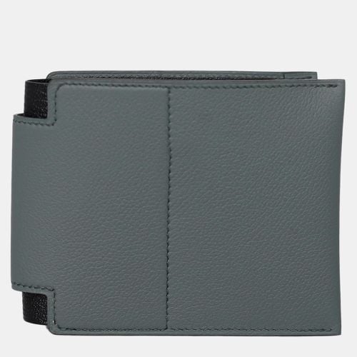 Vert Amande / Noir Open 24 Compact Wallet - Hermes - Modalova