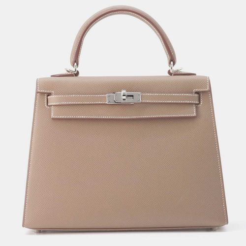 Etoupe Epsom Kelly Sellier Bag Size 25 - Hermes - Modalova