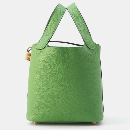 Vert Yucca Taurillon Clemence Picotin Padlock Bag PM - Hermes - Modalova