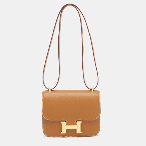 Hermès Gold Epsom Leather Gold Finish Constance 18 Mini Bag - Hermes - Modalova