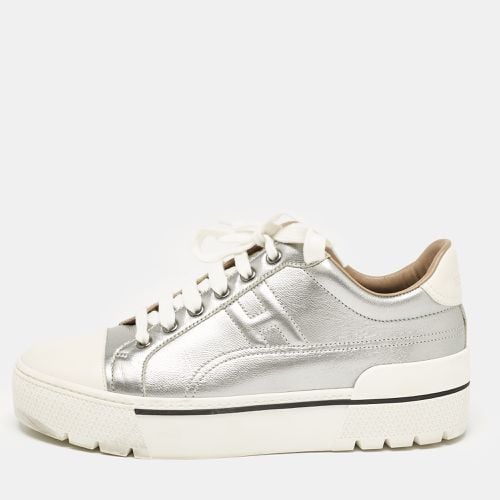 White Leather Voltage Low Top Sneakers Size 38 - Hermes - Modalova