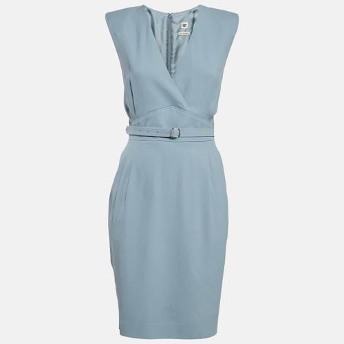 Hermès Crepe Belted Sleeveless Mini Dress L - Hermes - Modalova