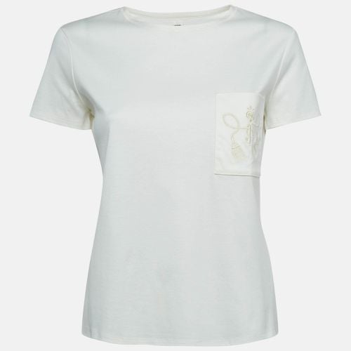 Off Embroidered Pocket Jersey T-Shirt S - Hermes - Modalova