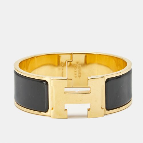 Clic Clac H Enamel Gold Tone Bracelet - Hermes - Modalova