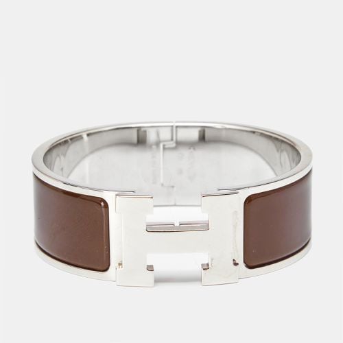 Hermès Clic Clac H Enamel Palladium Plated Bracelet - Hermes - Modalova