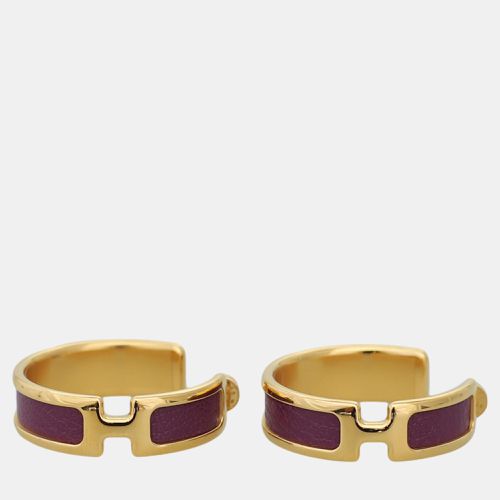 Hermes Gold Metal Olympe Earrings - Hermes - Modalova