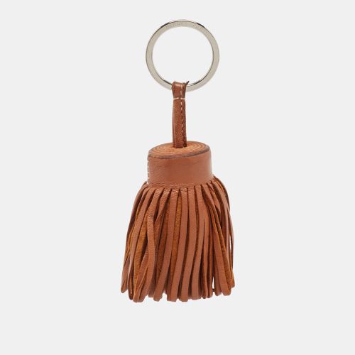 Gold Swift Leather Carmen Tassel Key Ring - Hermes - Modalova