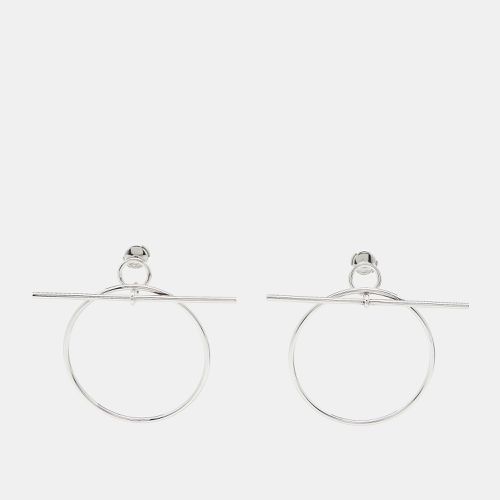 Loop Sterling Medium Model Earrings - Hermes - Modalova