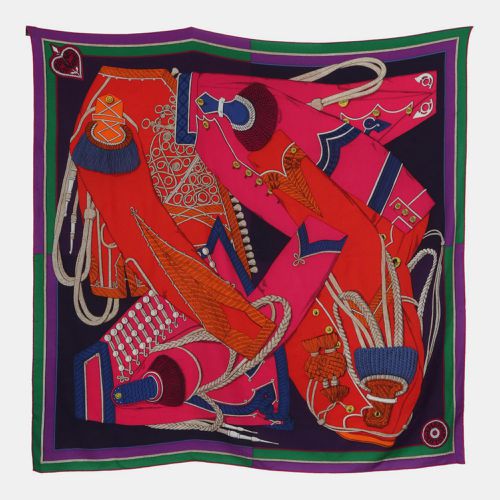 Cashmere Zouaves Et Dragons 140 Scarf - Hermes - Modalova