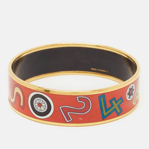 Tohu Bohu Printed Enamel Plated Wide Bangle Bracelet - Hermes - Modalova