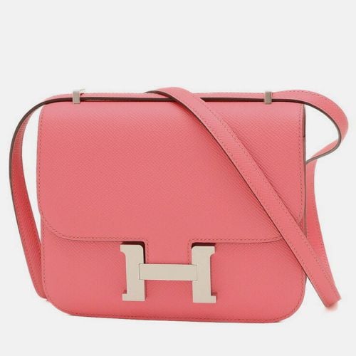 Rose Azalee Epsom Constance 18 Miroir Shoulder Bag - Hermes - Modalova