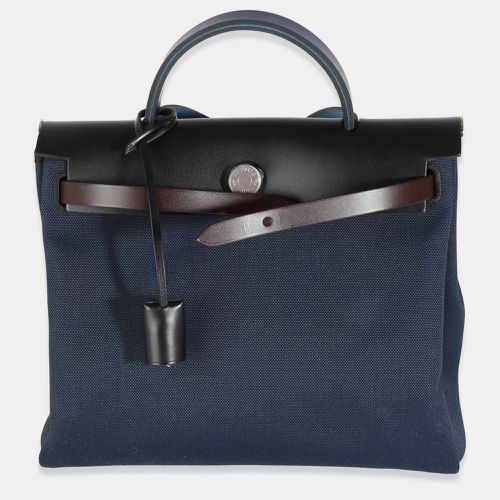 Marine Rouge Sellier Indigo Vache Hunter Toile Herbag 31 PHW - Hermes - Modalova