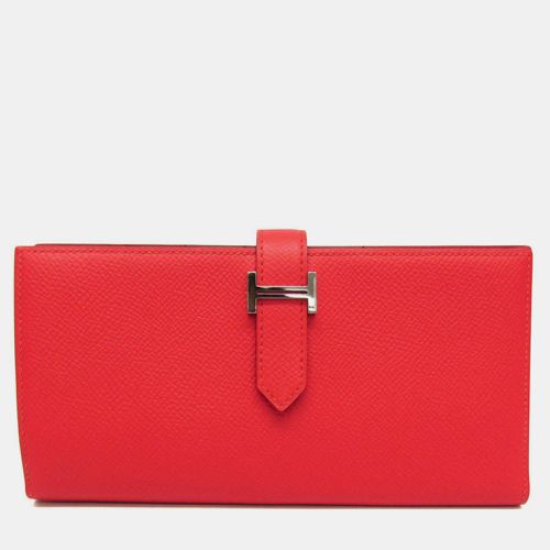 Epsom Leather Bearn Soufflet Wallet - Hermes - Modalova