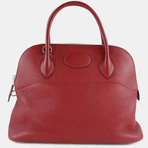 Rouge Ash Leather Bolide 31 Handbag - Hermes - Modalova