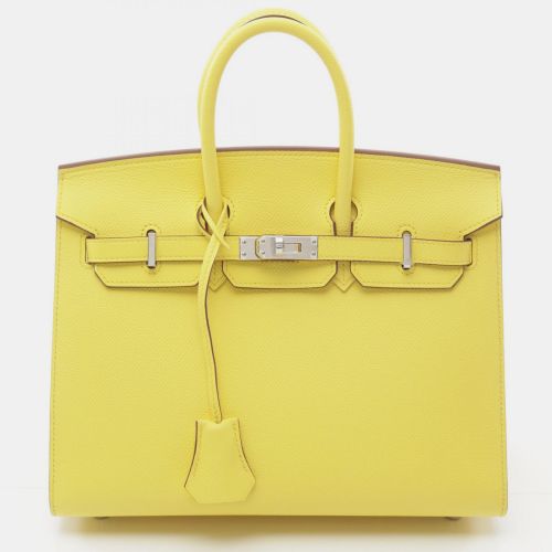 Leather Birkin 25 Handbag - Hermes - Modalova