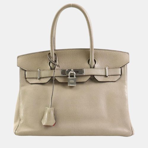 Handbag Personal Order Birkin 30 Chevre Misor Estimated Tourtiere Gray x Flamingo Silver Ladies - Hermes - Modalova