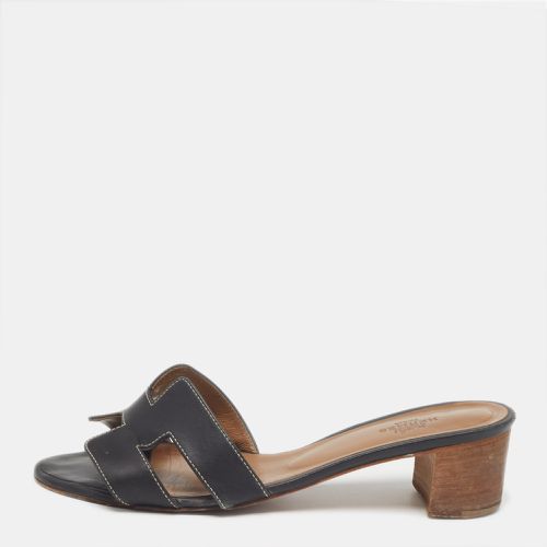 Leather Oasis Slide Sandals Size 38 - Hermes - Modalova