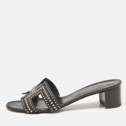 Studded Leather Oasis Sandals Size 40 - Hermes - Modalova